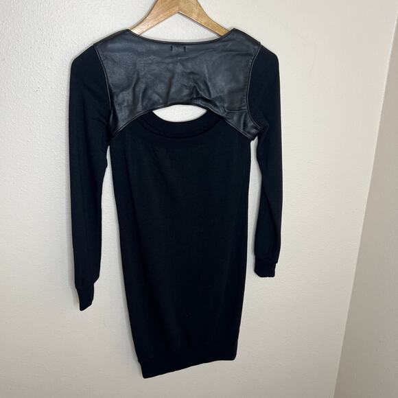 Monrow Black Long Sleeve Supima Dress XS - Picture 6 of 11